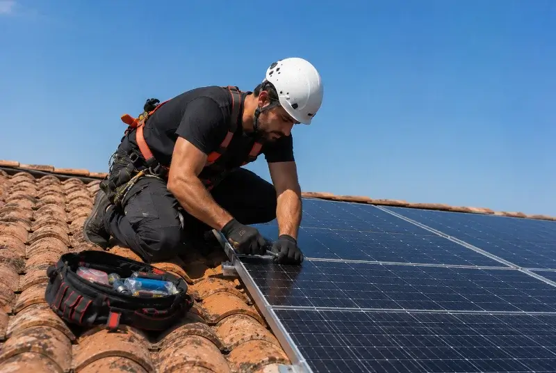 Maintenance et monitoring de panneaux solaires à Saint-Just